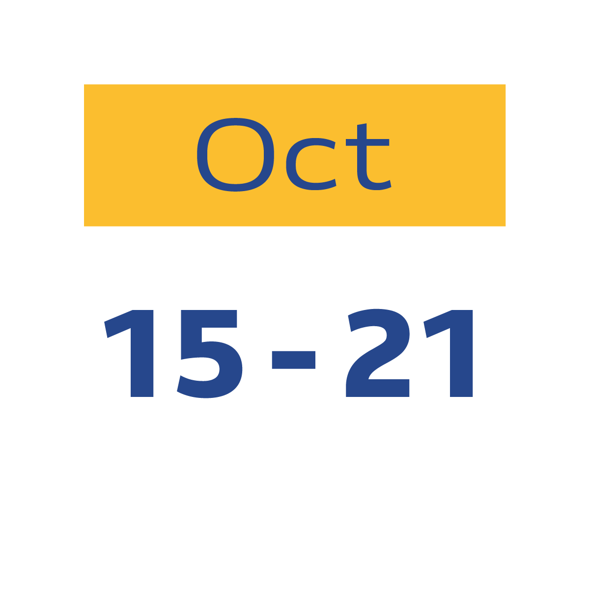 15 al 21 de octubre, 2026
