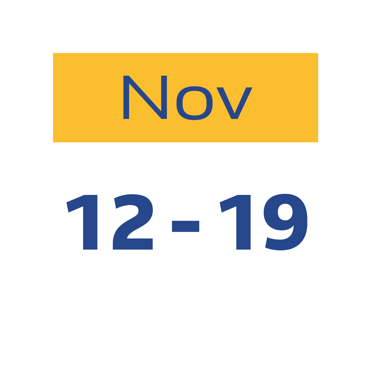Miércoles 12 hasta el miércoles 19 de noviembre, 2025